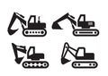 Excavator icon Royalty Free Stock Photo