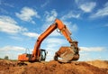 Excavator loader at work