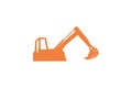 Excavator logo design inspiration Royalty Free Stock Photo