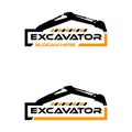 Excavator logo Royalty Free Stock Photo