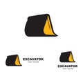 excavator logo vector icon illustration design Royalty Free Stock Photo