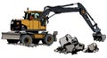 Excavator Machine in Work Royalty Free Stock Photo