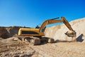 Excavator machine work Royalty Free Stock Photo