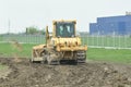 Excavator. Machinery, activity. Royalty Free Stock Photo