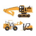 Excavator mascot logo design vector with modern illustration concept style for badge, emblem and t shirt printing. Excavator Royalty Free Stock Photo