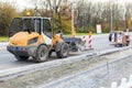 Excavator parking at Road Work in Munich