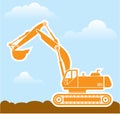 Excavator Vector Royalty Free Stock Photo