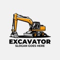 Excavator Vector Ready Made Logo. Best for Excavating Company