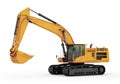 Excavator. on white backgroung Royalty Free Stock Photo