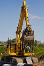 Excavator at work Royalty Free Stock Photo