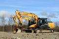 Excavators at Construction Site Royalty Free Stock Photo