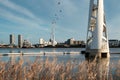 Excel london from Greenwich peninsula Royalty Free Stock Photo