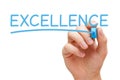 Excellence Blue Marker Royalty Free Stock Photo