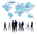 Excellence Expertise Perfection Global Growth Concept