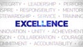 Excellence - Highlighted Concept Buzzwords Royalty Free Stock Photo