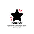 Excellence icon. Good goob concept. Vector on isolated white background. EPS 10