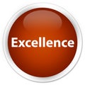 Excellence premium brown round button