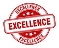 excellence stamp. excellence round grunge sign.