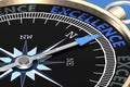 Excellence word on metal compass Royalty Free Stock Photo