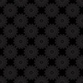 Excellent abstract black flower pattern.