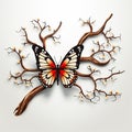 Excellent Butterfly Scene Whimsical Elegance