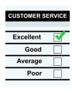 Excellent customer service Royalty Free Stock Photo