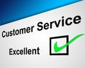 Excellent Customer Service Royalty Free Stock Photo