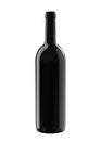 Excellent Glass Bottle of Wine Isolated on White. Pinot Noir, Malbec, Shiraz, Cabernet, Merlot, Petit Verdot, Bordeaux.