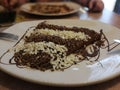 Excellent huge chocolate pancake