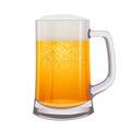 Excellent Isolated mug of beer. Vector Royalty Free Stock Photo