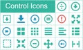 Excellent media player control icon set for designers in the design of all kinds of works. Beautiful and modern icon which can be