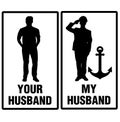 Navy Wife Your Husband My Husband Graphic