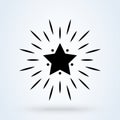 Excellent quality star. Simple vector modern icon design illustration Royalty Free Stock Photo