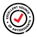 Excellent source of antioxidants stamp Royalty Free Stock Photo