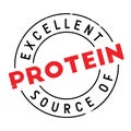 Excellent source of protein stamp