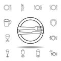 Excellent, table etiquette icon. Set can be used for web, logo, mobile app, UI, UX on white background Royalty Free Stock Photo