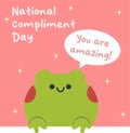 An excellent vector graphic for National Compliment Day celebrations is this one Royalty Free Stock Photo