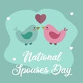 An excellent vector graphic for National Spouses Day celebrations is this one