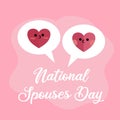 An excellent vector graphic for National Spouses Day celebrations is this one