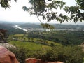 Landscape, Agricultre land, land from above, road, River