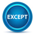 Except Eyeball Blue Round Button Royalty Free Stock Photo
