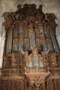 Orate Organ in Seville Cathedral Royalty Free Stock Photo