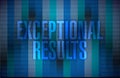 Exceptional results message over a binary