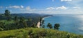 Panoramic view on the coast of the Palawan island, close to San Vicente. Philippines.