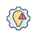 Color illustration icon for Exceptions, slander and problem