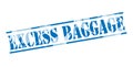 Excess baggage blue stamp