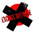 Excess Baggage rubber stamp