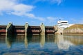 Excess water dam on Drava river