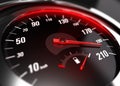 Excessive Speeding Careless Driving Concept Royalty Free Stock Photo