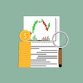 Exchange analysis financial candlestick chart